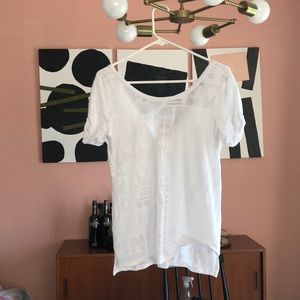 EUC lululemon manifesto tee size 4 white